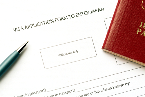 The kinds of visas for an alien to stay in Japan