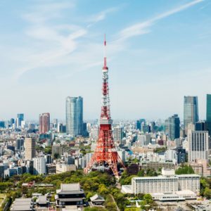 Tokyo tower landmark of Japan