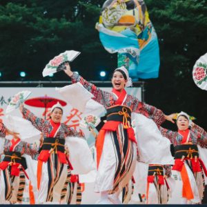 Tokyo,,Japan,-,August,26,2017:,Japanese,Performers,Dancing,In