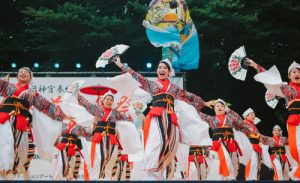 Tokyo  Japan – August 26 2017: Japanese Performers Dancing In