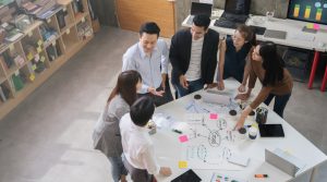 Group,Of,Asian,Business,People,Team,Meeting,In,Modern,Office