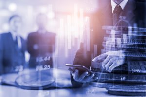 Double,Exposure,Businessman,And,Stock,Market,Or,Forex,Graph,Suitable