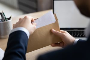 CEO receiving letter